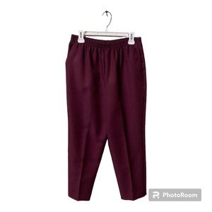 Alfred Dunner Wine  Pants 12